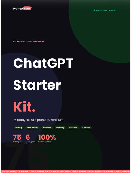 ChatGPT Starter Pack Prompt Playbook